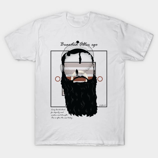 Bearded Alter ego version 9 T-Shirt by Frajtgorski